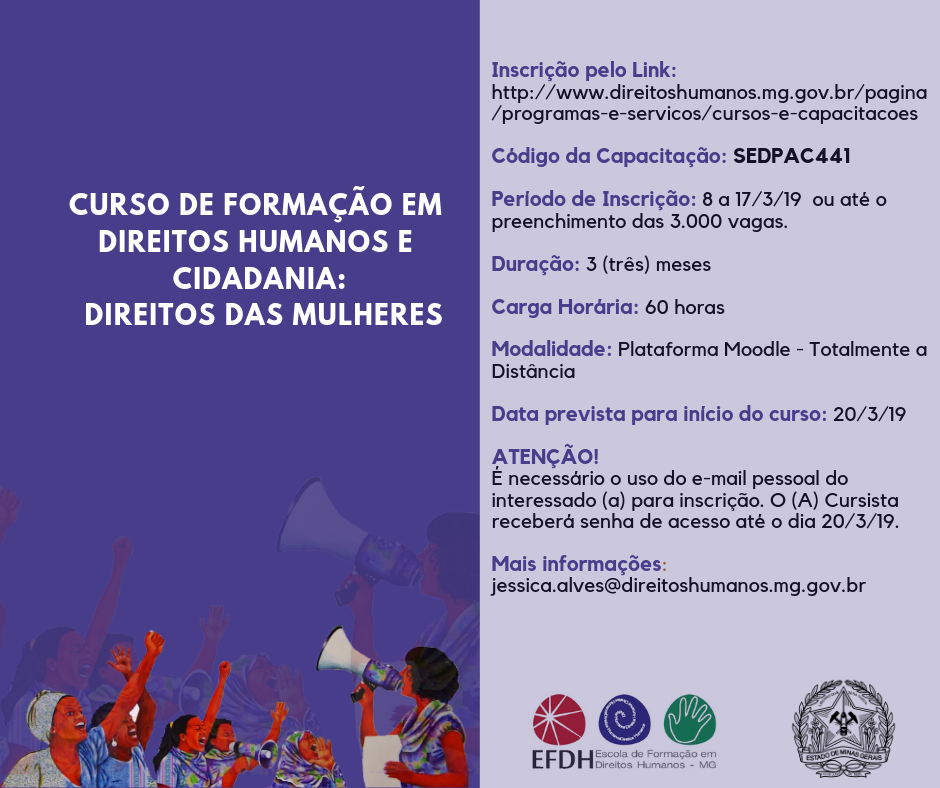 Convite Formacao Politica para Mulheres