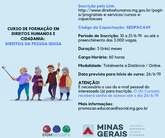 Convite pessoa idosa